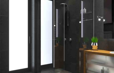 איך בנוי מקלחון הרמוניקה עם דלתות מתקפלות?